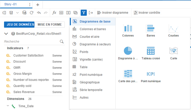 Lumira Discovery choix diagramme