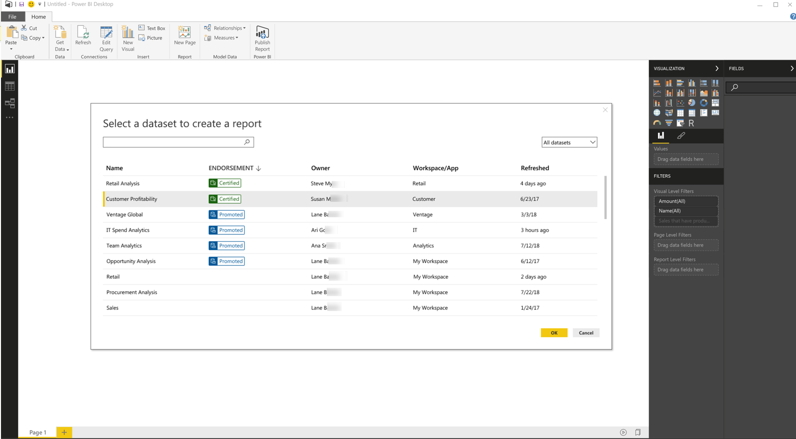 Catalogue centralisé des datasets dans Power BI pour une meilleure compréhension et réutilisation des données